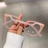 New Vintage Cat Eye Glasses Frame New Stylish Semi Metal Rim Women Eyewear Trendy Brand Design Non-prescription Eyeglasses