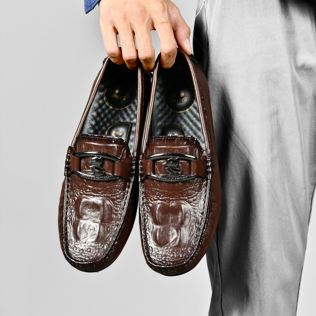 Fashion Luxury Men Penny Loafers Leather Slip On Casual Business Shoes New Mens Wedding Party Flats Office Fashion Dress Men's Shoes
