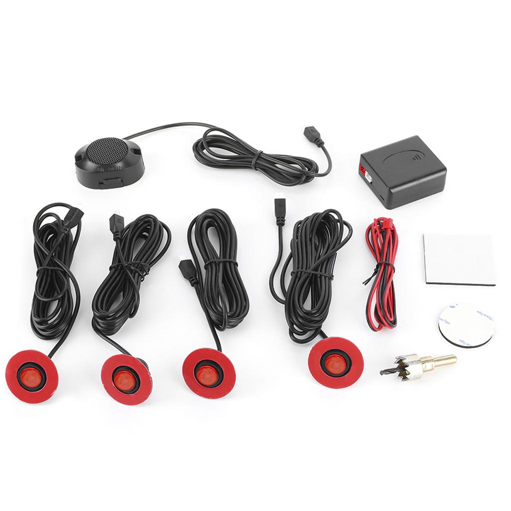 16.5mm Car BuiltIn Backup Radar Sensor Reversing Assistance with Audio Buzzer Auxiliary Kit