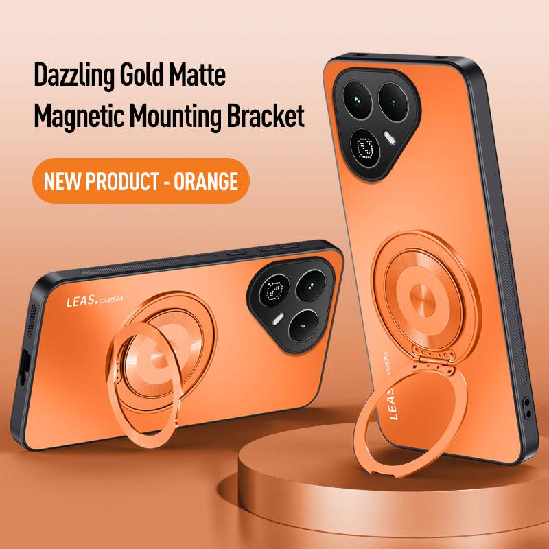 For Magsafe Hard Shockproof Cover For Tecno Pova 8 Pova 7 Ultra 7Pro 7NEO AG Frosted Magnetic Ring Holder Matte Shell Phone Case