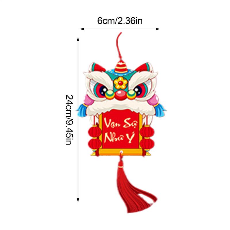 Chinesische Neujahrsornamente Traditionelle Chinesische Neujahrsquasten Ornament Neujahrsanhänger für Zuhause Restaurant Auto Bäume