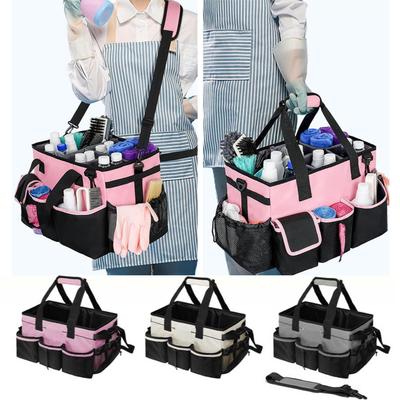 Reinigungstasche mit großer Kapazität und Griff für Reinigungsgeräte, Zubehör, Aufbewahrungstaschen, Mehrfachtasche, Oxford-Gewebe, Werkzeug-Handtaschen