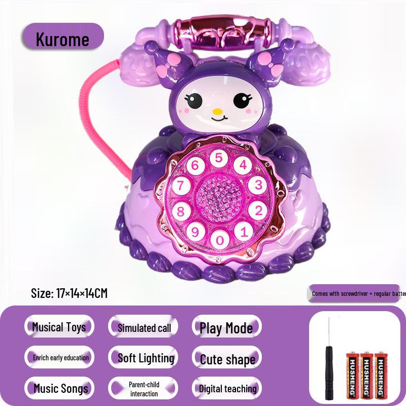 Musical Toy Phone for Early Childhood Development - Simulated Landline for Boys & Girls