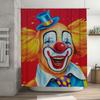 Colorful Clown Face Shower Curtain Creative Bathroom Decor for Kids and Adults Perfect Gift Idea