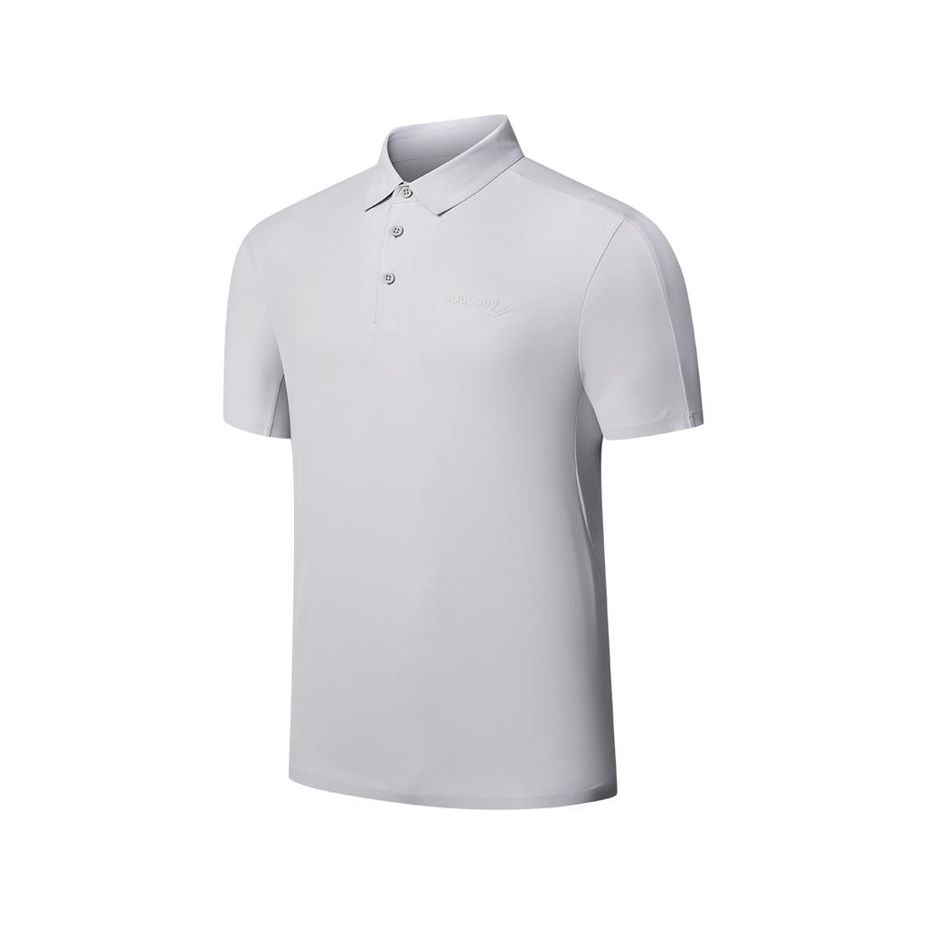 SAUCONY Urban Lifestyle Series Pullover Comfortable Fashion Short Sleeve Polo Shirt Men Tops Advanced-Gray SA2259SP01C-GR065