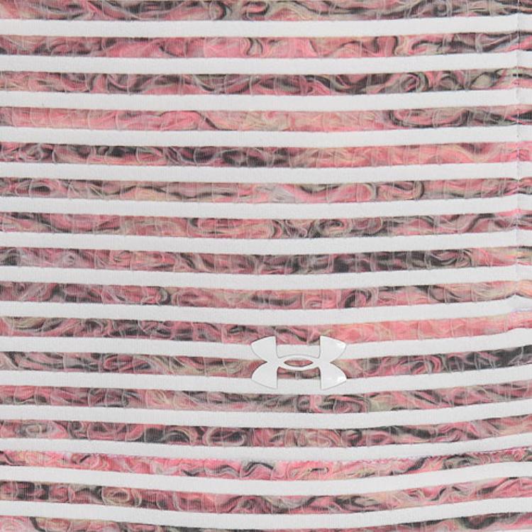 Under Armour Multicolor Striped Training Hoodie Women hoodies Pink 1366002-100