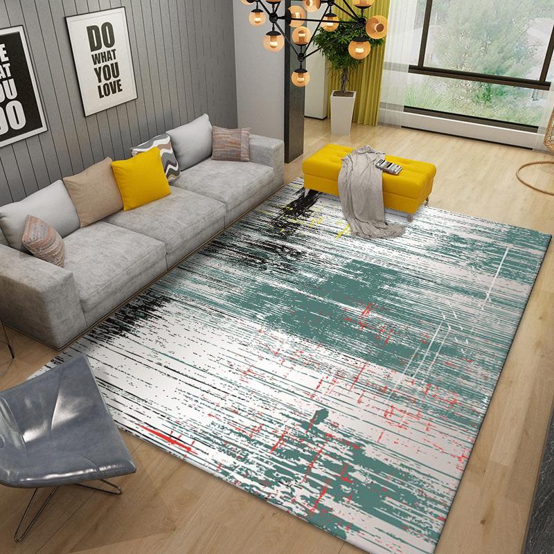 

Современный абстрактный художественный ковер для гостиной, легко чистящиеся коврики, складные коврики большого размера для спальни, балкона, гостиной 80*160cm