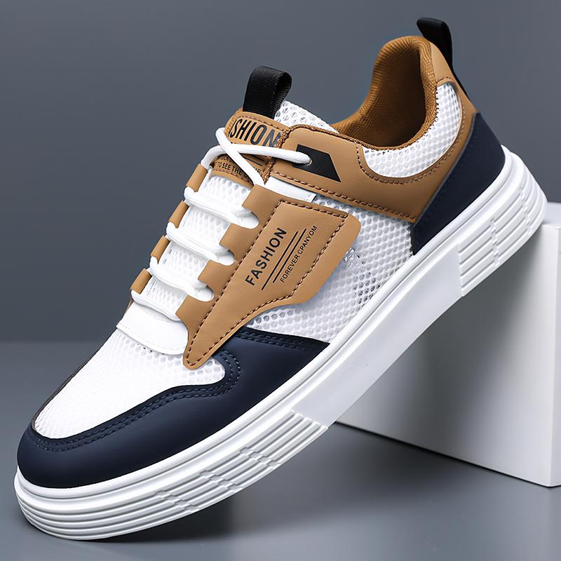 Trendy Men Mesh Casual Shoes Summer Breathable Lightweight Soft Sole Daily Walking Fashion Sneakers Male Outdoor Footwear
