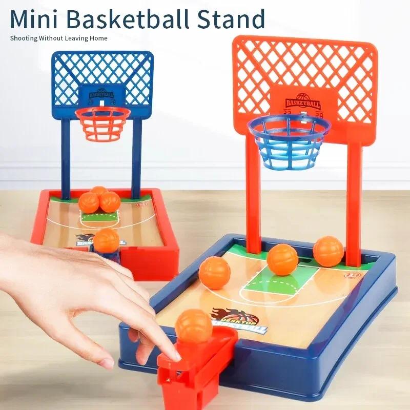 Non-Toxic Desktop Basketball Game Finger Sports Competition Toy Finger Basketball Mini Shooting Machine Portable Desktop Game Toy Gifts