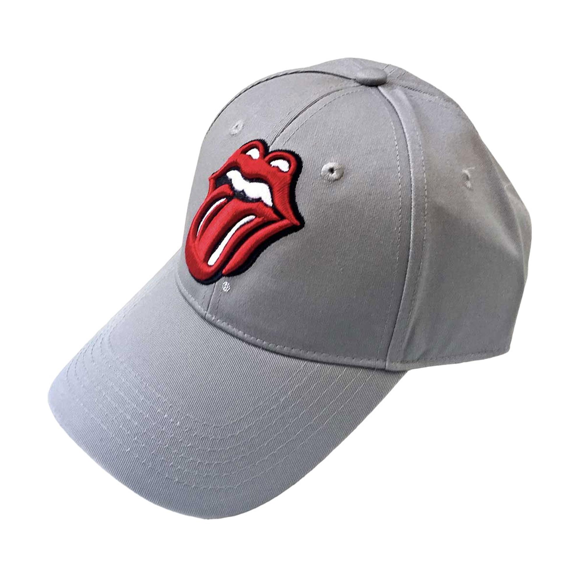 The Rolling Stones De Rolling Stones unisex honkbalpet met logo voor volwassenen One Size grijs
