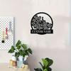 Metal Peacock Wall Art Personalized Family Name Sign Home Decor Gift