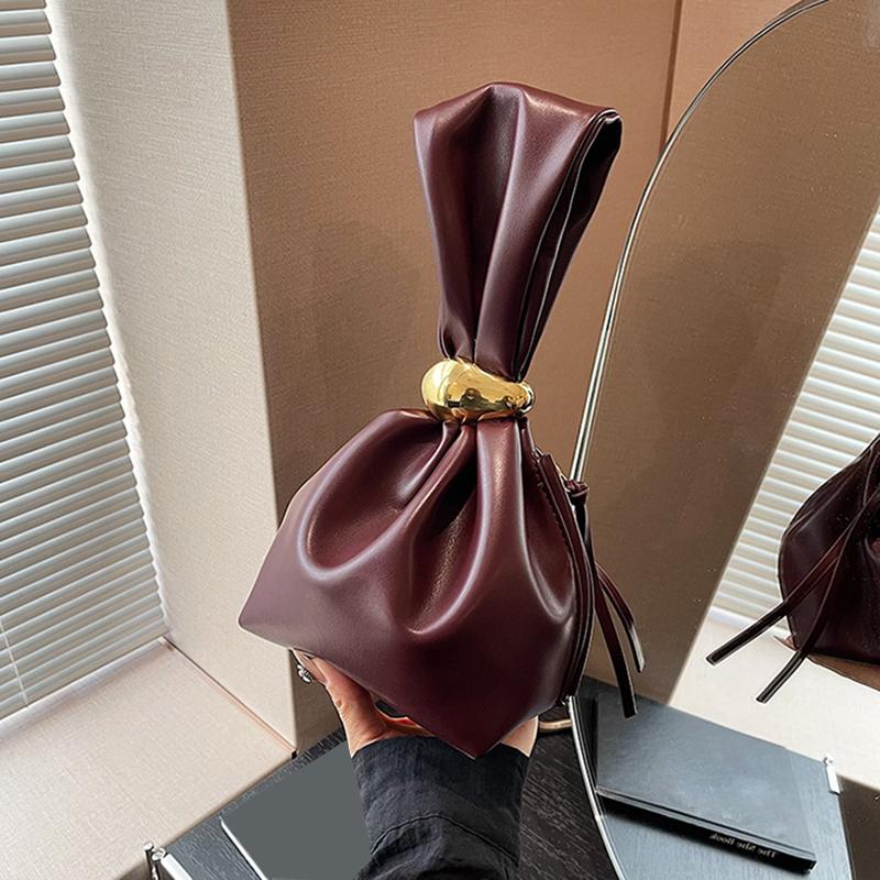 

Дизайнерские мини-сумки из искусственной кожи для женщин, модные женские сумки через плечо в стиле ретро, наручные сумки и кошельки ARI 16x13x16cm кофейный