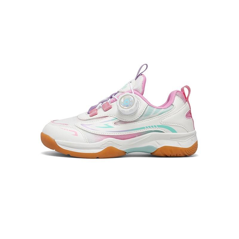 Kids Badminton Shoes Boys Girls Lightweight Breathable Outdoor Sport With Non-Slip Sole Shock Absorption