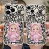 Phone Case: 2D Flat Suitable for iPhone 18 17 16 15 14 13 Pro, Transparent Four Corner Protective Case, Cat Ear Girl, Christmas and Halloween Gift