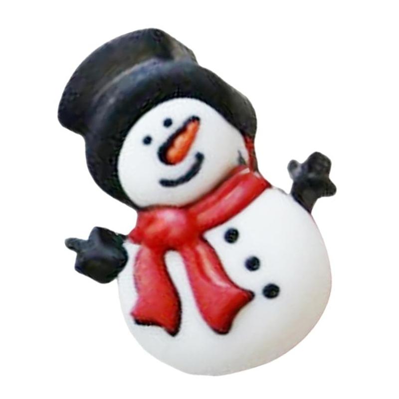Pack of 4 Christmas Snowman Knob Covers Cabinet Knob Decorations Set for Festival Cabinet Decoration In Kitchen & Bedroom