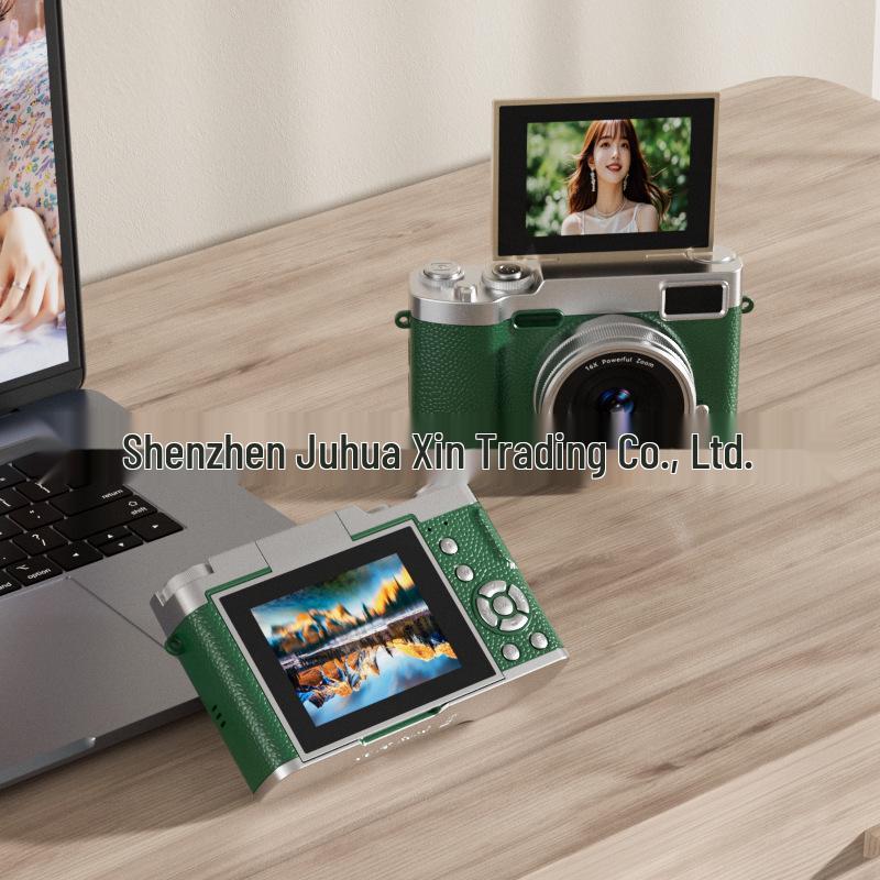 Retro Ultra-Clear Flip Screen CCD Card Camera for Students