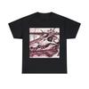 Vintage Stil Natur T-Shirt Unisex Erwachsene Alligator Schädel Blumiges Tierkunst Tee