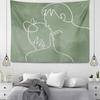 Office Living Room Tapestry Simple Line Geometric Pattern Hanging Cloth Home Wall Decoration Tapestry
