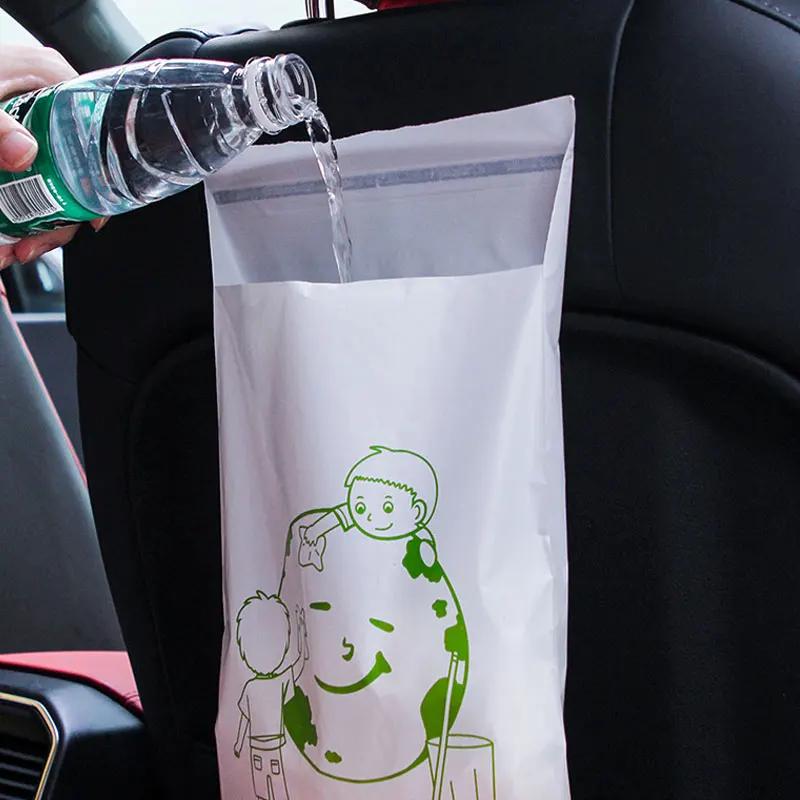 60PCS Car Garbage Bag Disposable Trash Bags Sticking Type Auto Storage Bag for Car Home Office Kitchen Accessories Universal