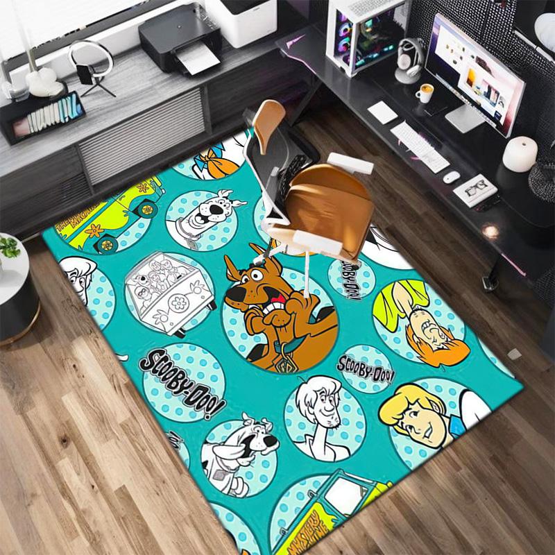 Halloween Cartoon Comedy Adventure Movie Scooby-Doo Carpet Is Suitable for Living Room and Bedroom Doormats Office Balcony Decorative Carpet V8