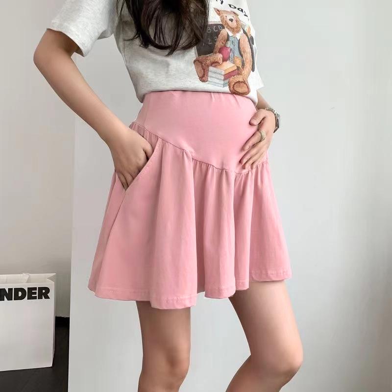 

Регулируемые шорты для беременных с низкой посадкой больших размеров и поддержкой живота XL (125-145 Jin) розовый