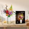 1458PCS Flower Bouquet Building Blocks Rose Daisy Hyacinth Model Desktop Decoration Educational DIY Romantic Gift For Kids Adult