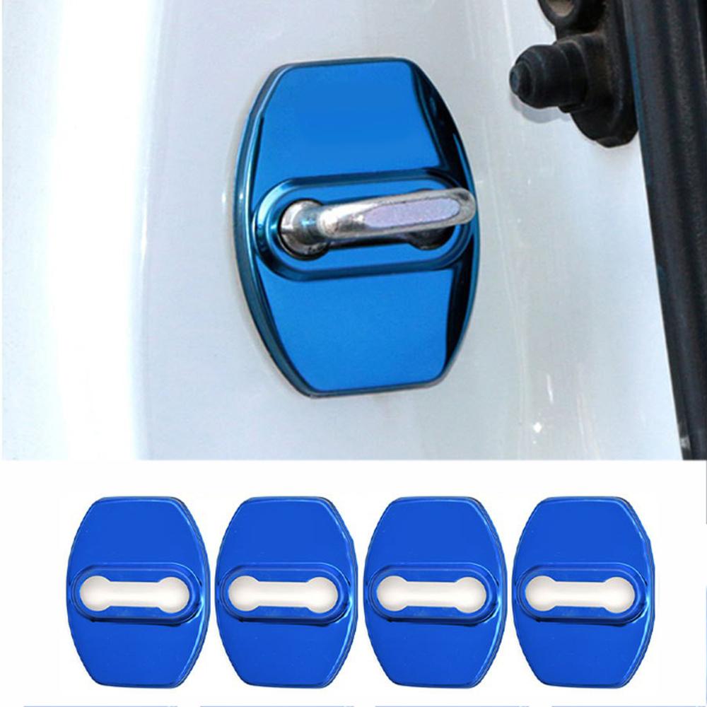 4PCS Car Door Lock Cover Case For Toyota chr Corolla Camry rav4 Yaris hilux prius avensis auris Prado verso fortuner Accessories