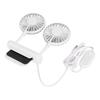 Monitor Fan 2 Heads 3 Speed Modes 6.6ft USB Cable Noiseless Space Saving Clip On Computer Fan for Family Office