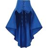 Minifalda Irregular con Volantes y Lazo Pirata Steampunk Para Cosplay y Ropa de Calle