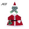 Outdoor Christmas Party Decor 1 Set Porch Goose Outfit, Festive Dress with Hat, Winter Halloween Yard Ornament Outfit Fall Holiday Costume for 23 Inch