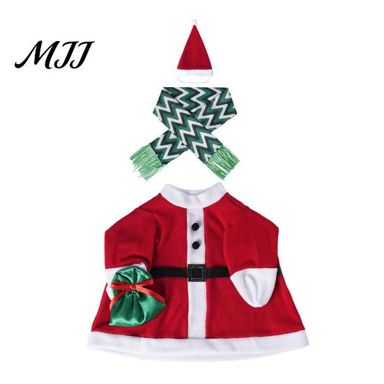 Outdoor Christmas Party Decor 1 Set Porch Goose Outfit, Festive Dress with Hat, Winter Halloween Yard Ornament Outfit Fall Holiday Costume for 23 Inch