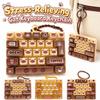 Cartoon Keyboard Squeeze Toy 26 Keys Bookbag Pendant  For Adults,Teenagers,Kid