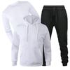 New Loose Men's Autumn and Winter Fleece Sweater Sweatpants Three-piece Casual Sports Long-sleeved Set