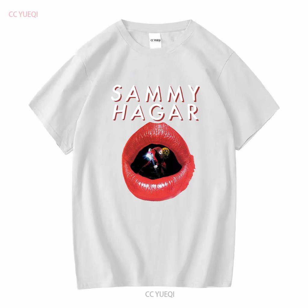 Sammy Hagar 1983 Red Rocker Tour T Shirt Print Front 6s3305 Long Or Short Sleeves Vintage Washed Unisex Stylish Soft Slightly