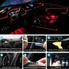 Flexible EL-Drahtlichter mit App-Steuerung Ambiente-Atmosphäre Streifenlicht Dekorative Lampen 12V Auto Innenraum Neon RGB LED-Streifen
