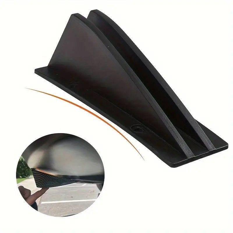 4pcs car modification universal rear spoiler shark fin bumper chassis spoiler split diffuser car decorative accessories
