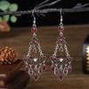 New Fashion Chain Link Crystal Rhinestone Earrings For Women Hangers Drop Tassel Dangle Wedding Earrings Jewelry Bijoux Femme