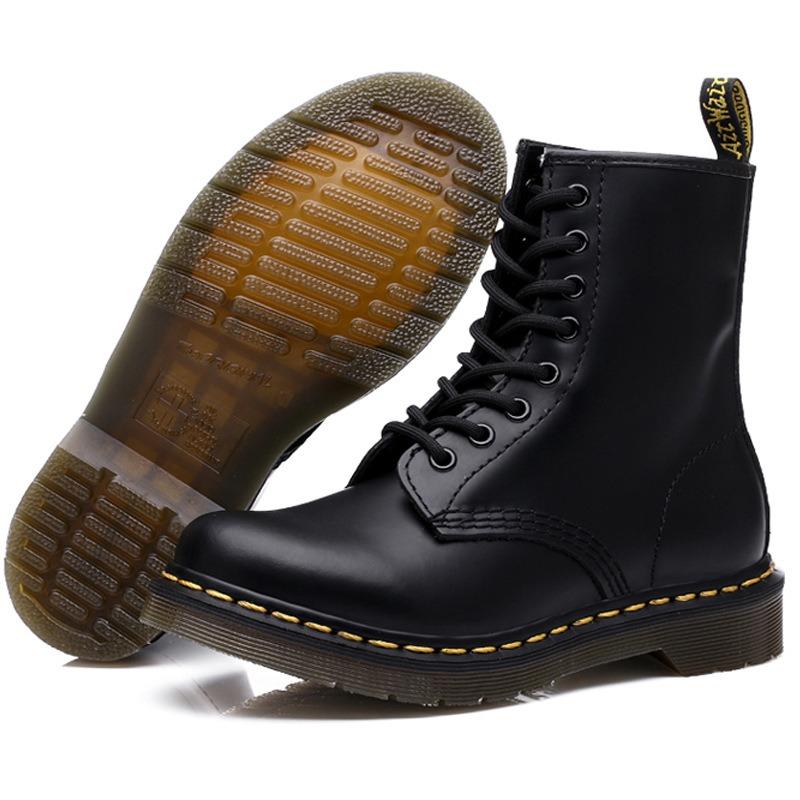 Krátké boty Dámské kotníkové platformové Britské ležérní Kožené Martensky Pánské Párové boty Dlouhé boty Dámské