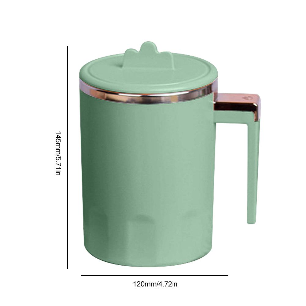 

350 мл Магнитная саморазмешивающаяся кружка Автоматическая кружка для смешивания кофе Молоко Напитки Блендер Электрический умный миксер Посуда из нержавеющей стали 350ML зелёный