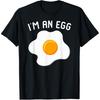 Im An Egg Costume Funny Halloween Fried Egg T Shirts Unisex Cotton Humor Streetwear Tee Shirt Short Sleeve Unisex Loose Clothing