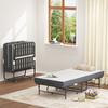 190 × 96 cm Klapp-Einzelbett mit 9,5 cm Memory-Schaumstoffmatratze, Tragbares Gästebett/Klappbett, Stabiler Metallrahmen