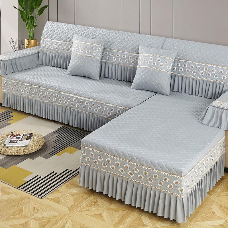 

Универсальный чехол для дивана Four Seasons, полный комплект, домашний диван, пылезащитный комплект, минималистичный современный чехол для сиденья, комбинированная противоскользящая подушка 90*160cm