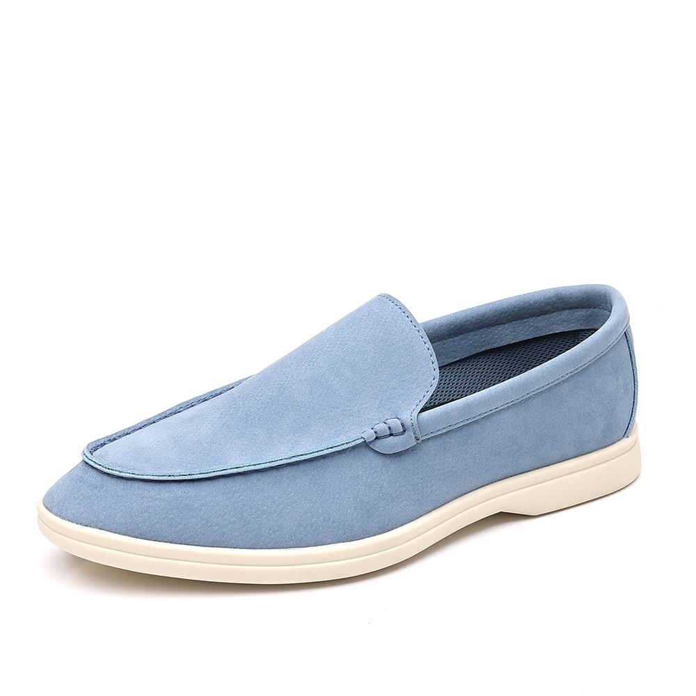 

Fashion New Handmade Mens Casual Shoes All-match Loafers Fashion Business Shoes Soft Sole Slip on Flats Leisure Walk Moccasins Sneakers 49 небесно-голубой