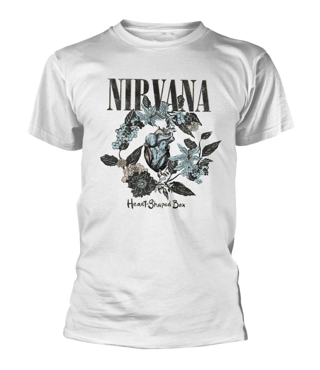 

26 Nirvana Heart Shaped Box White T-Shirt NEW OFFICIAL Unisex T-Shirt XXXL
