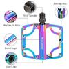 WEST BIKING Bicycle Pedals 3 Bearings CNC Ultralight MTB Road Bike Part Colorful Anti-slip Flat BMX Pedals Cycling Accessories