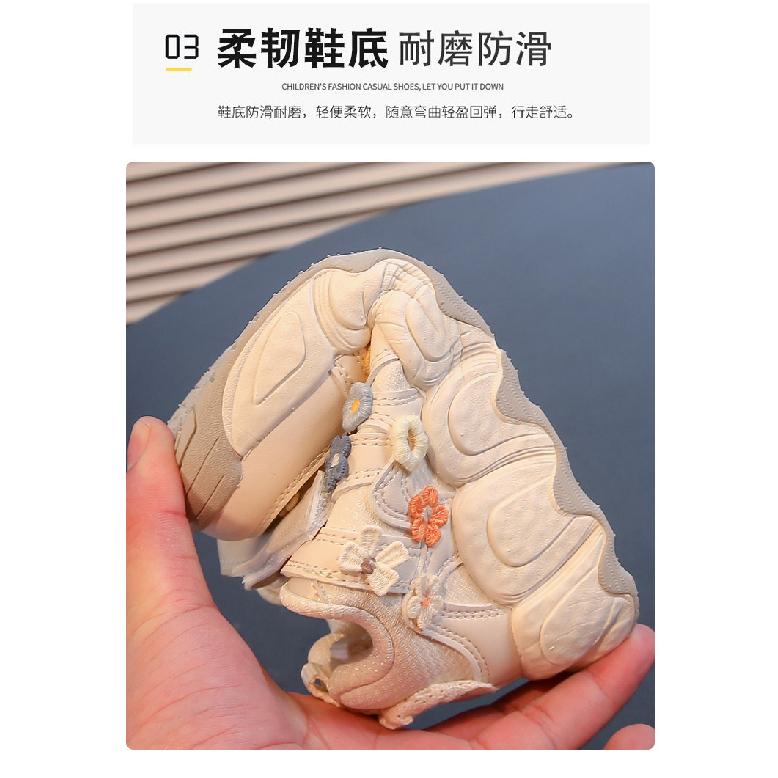 Children's Shoes New Spring and Autumn Breathable Girls' Flower Bread Shoes Small Bow Fashion Student Style Kids Shoes