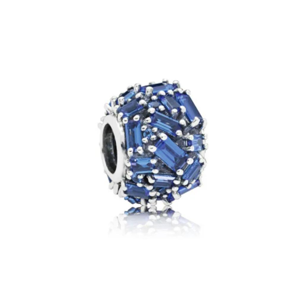 925 Silver Bow Globe Snowflake Charm Pendant DIY Jewelry Gift For Women Fashion Bracelet Accessories