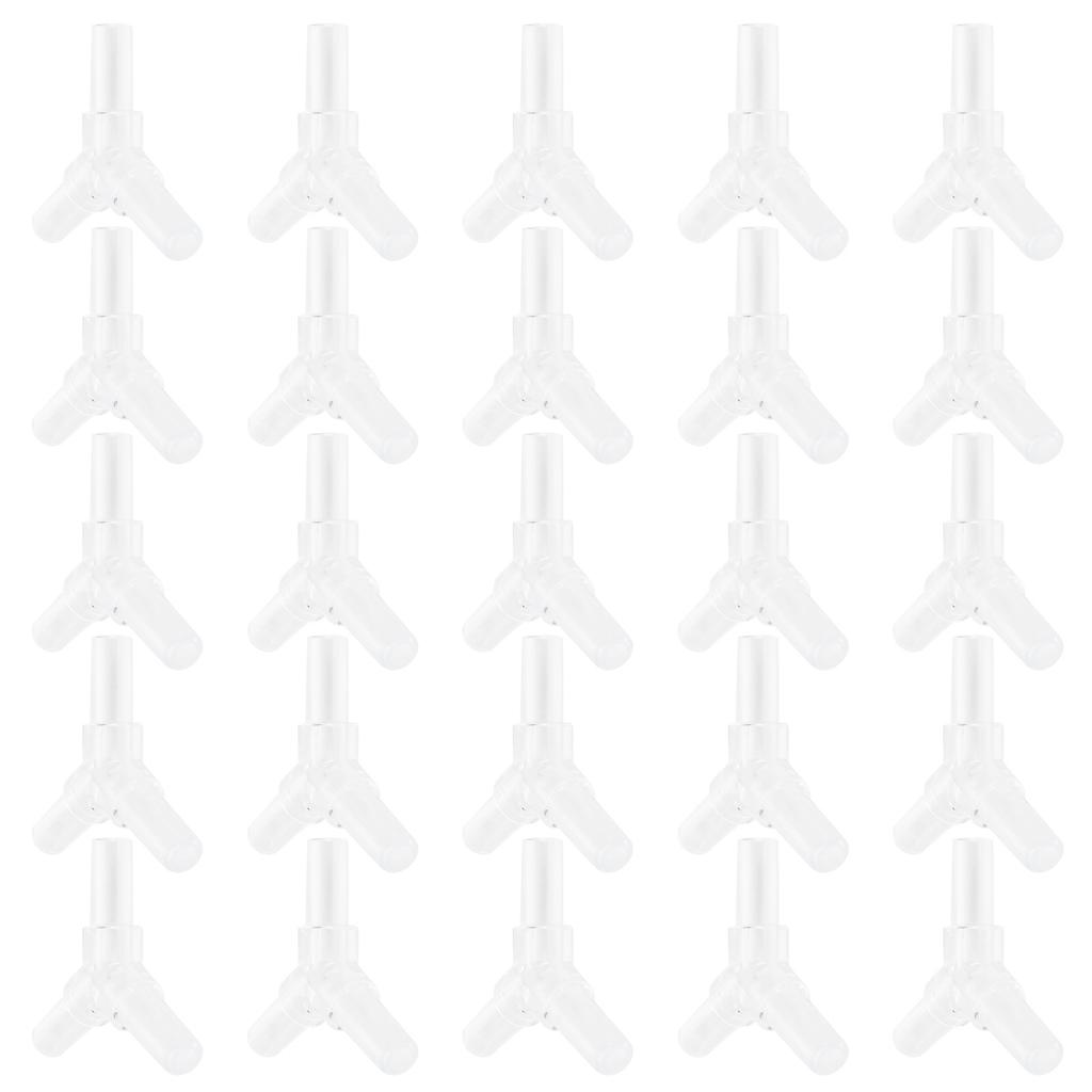 30pcs 4MM Aquarium Fish Tank  Air Tubing Splitter L Shape 3 Way 4 Way Adapter Connector