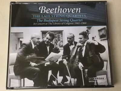 CD LUDWIG VAN BEETHOVEN, BUDAPEST STRI - The Late String Quartets (In Concer BRIDGE9072AC Bridge Records 1997 Japan Classical Used