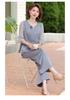 2026 Summer Fashion: Elegant Two-Piece Wide-Leg Pants Set for Middle-Aged and Elderly Women